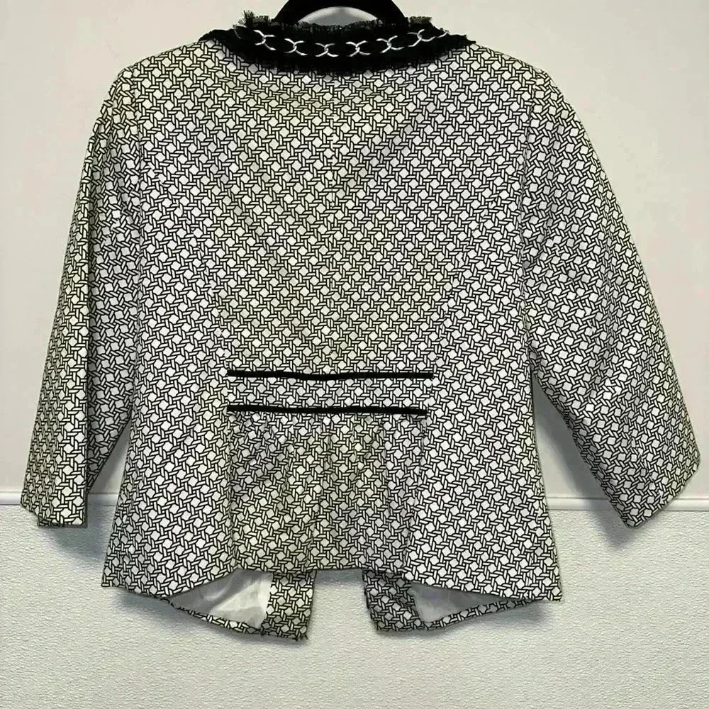 A. Giannetti Blazer S White Black for Women - Picture 12 of 12